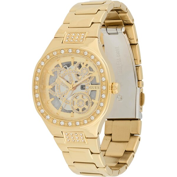 GUESS Analógové hodinky ELECTRA zlatá / strieborná / priehľadná 66203305