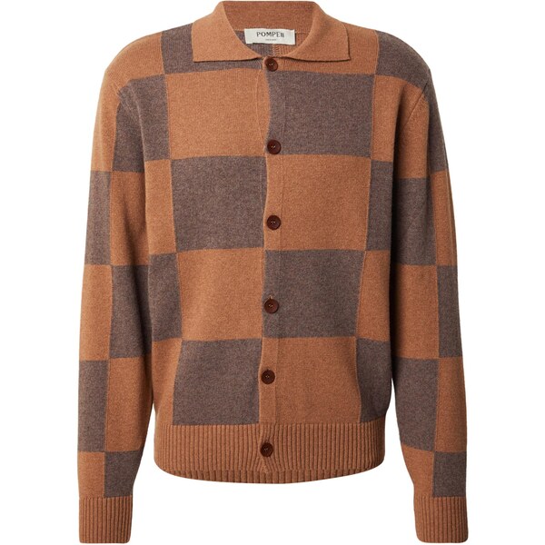 POMPEII Kardigán čokoládová / koňaková 66204385