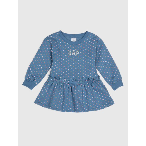GAP Baby Sweatshirt Dress with Logo - Girls 66322854