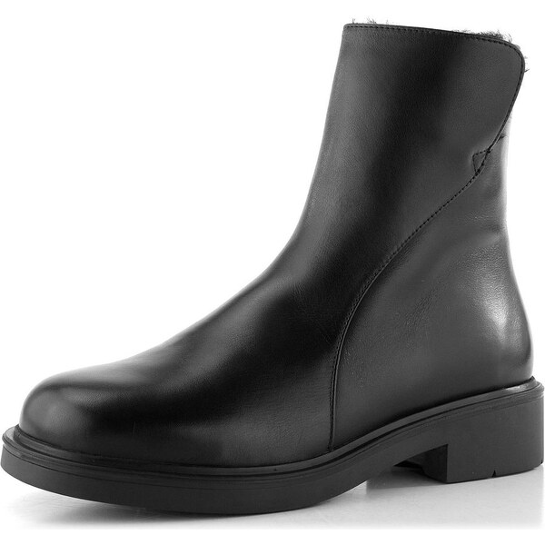 Högl hladká členková obuv na nízkom podpätku čierna 0-101955-0100 66210339