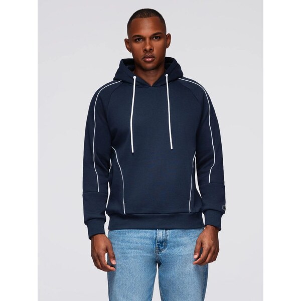 Ombre Clothing Trendy tmavomodrá mikina s pásikmi V2 SSNZ-0250 66209172