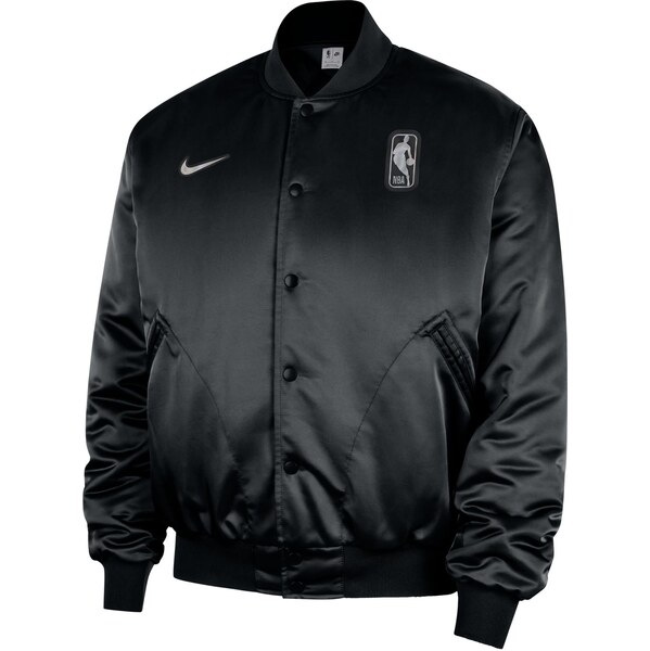 Nike NBA Team 31 Full-Snap Bomber Jacket Black - Pánske - Bunda Nike - 66361438