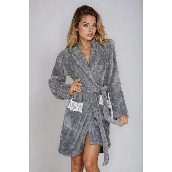 Kalimo Dámsky hrejivý župan Paleo šedý 13814882