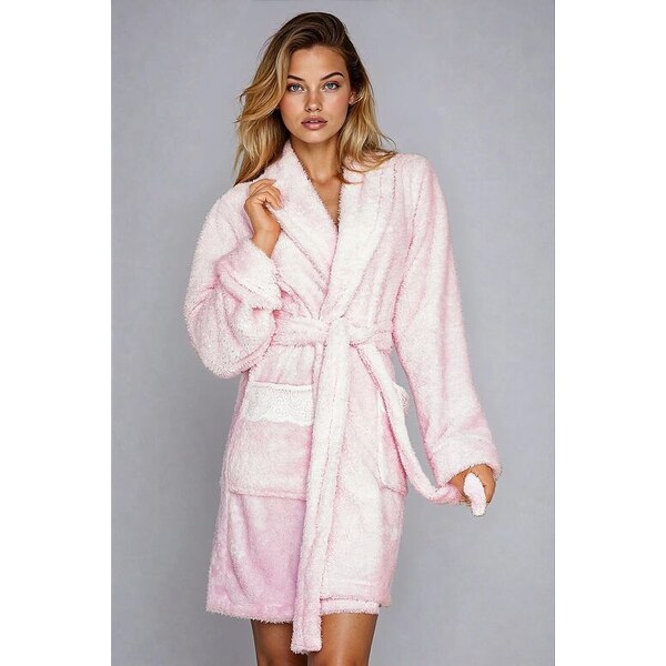 Kalimo Dámsky hrejivý župan Paleo svetloružový 35502052