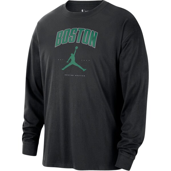 Jordan NBA Boston Celtics Essential Long-Sleeve Tee Black - Pánske - 66361469