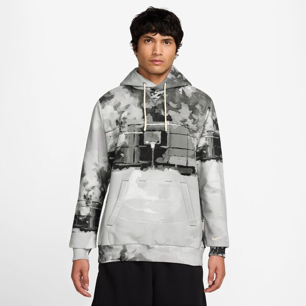 Nike Standard Issue Therma-FIT Pullover Basketball Hoodie Iron Grey - 66361522