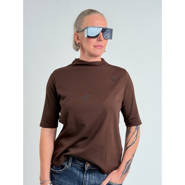 Voga Móda Hnedé tričko JAMES 66211327