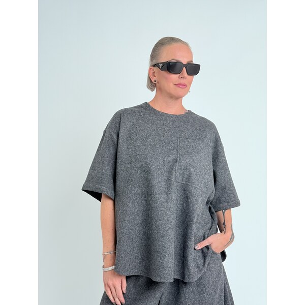 Voga Móda Antracitová tunika DAJA 66211335