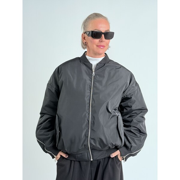 Voga Móda Čierny bomber RESTO 66211364