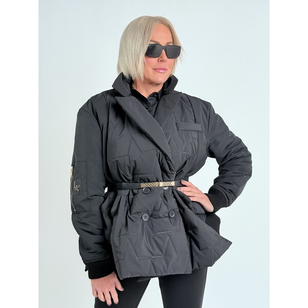 LA DIVA MIA Čierna bunda SARAH 66211378