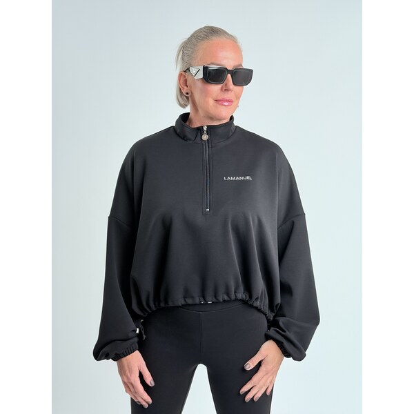 LA MANUEL Čierna mikina RULA 66211380