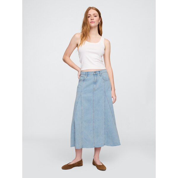 GAP Dámska džínsová maxi sukne UltraSoft 744427-00 66265914