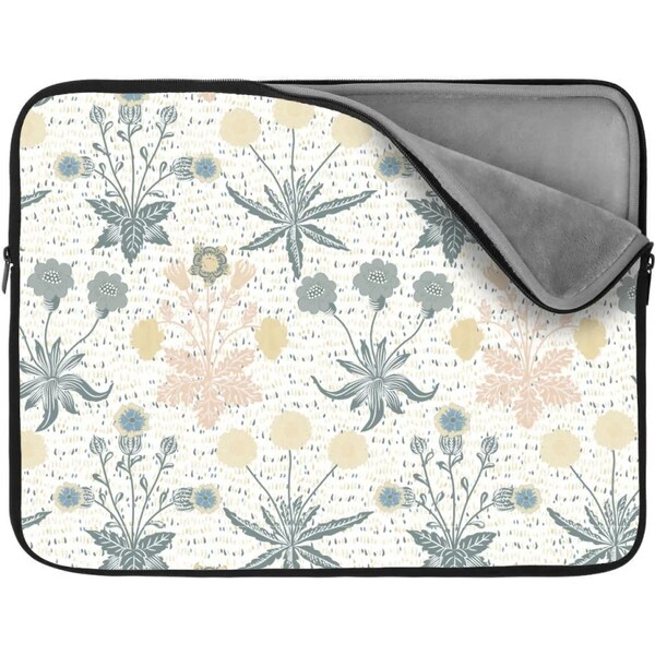 Sablio Obal na notebook Sivé kvetiny 65430271
