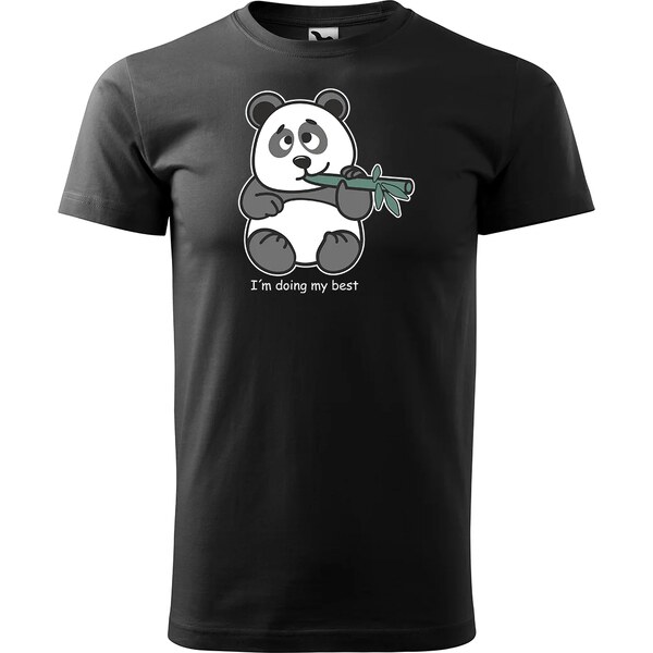 Sablio Tričko s potlačou I am doing my best Panda 65110668