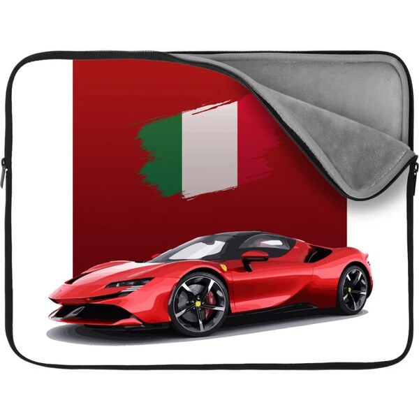 Sablio Obal na notebook Ferrari talianska vlajka na červenom bloku 65424497