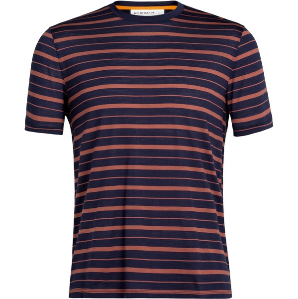 ICEBREAKER Funkčné tričko Wave námornícka modrá / kaki / biela 66222177
