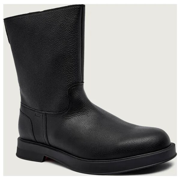 HUGO Kožené vysoké topánky Lenner_boot_grlt 66209284