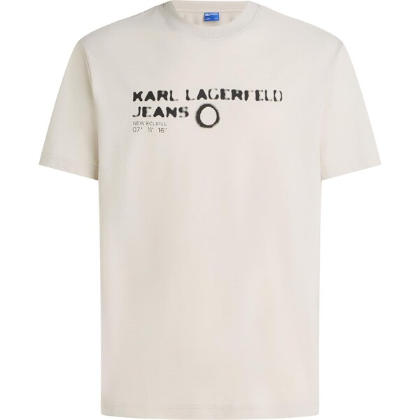 KARL LAGERFELD JEANS Tričko ESSENTIAL čierna / šedobiela 66222299