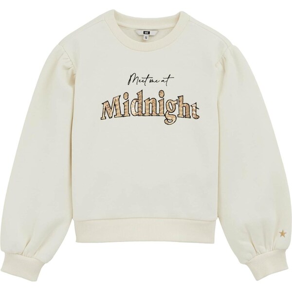 WE Fashion Mikina piesková / čierna / šedobiela 66222328