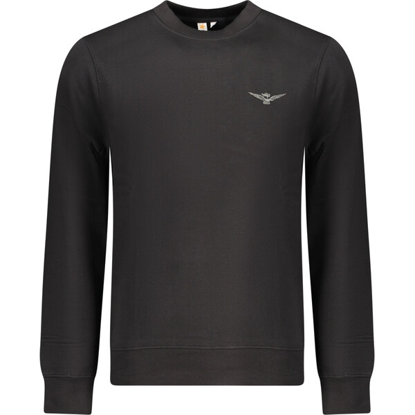 ACCADEMIA MILITARE Čierna pánska mikina bez kapucne 66473577