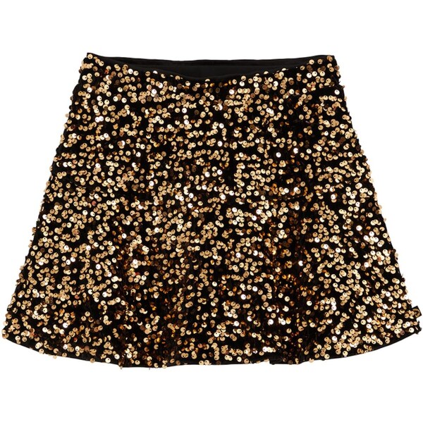 WE Fashion Sukňa zlatá / čierna 66222336