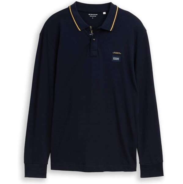 TOM TAILOR Tričko tmavomodrá / svetlooranžová / biela 66222404