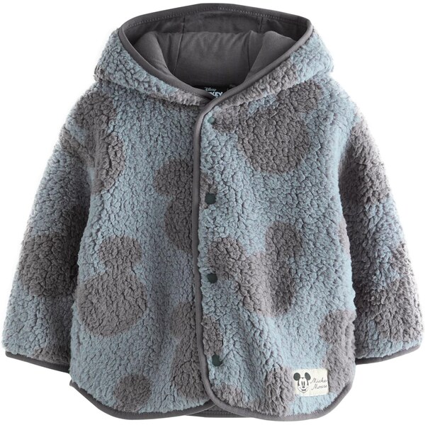 Next Prechodná bunda Mickey Mouse sivá / tmavosivá 66222414