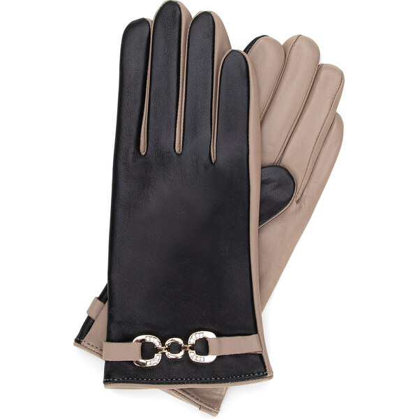 Wittchen Dámske kožené rukavice čierno-béžové – elegantný doplnok v 66216566