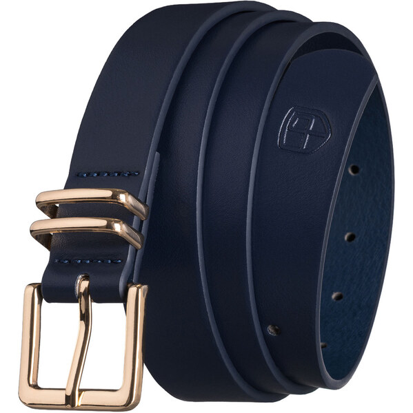 Peterson Úzky dámsky opasok z ekologickej kože v tmavomodrej farbe so 66216582
