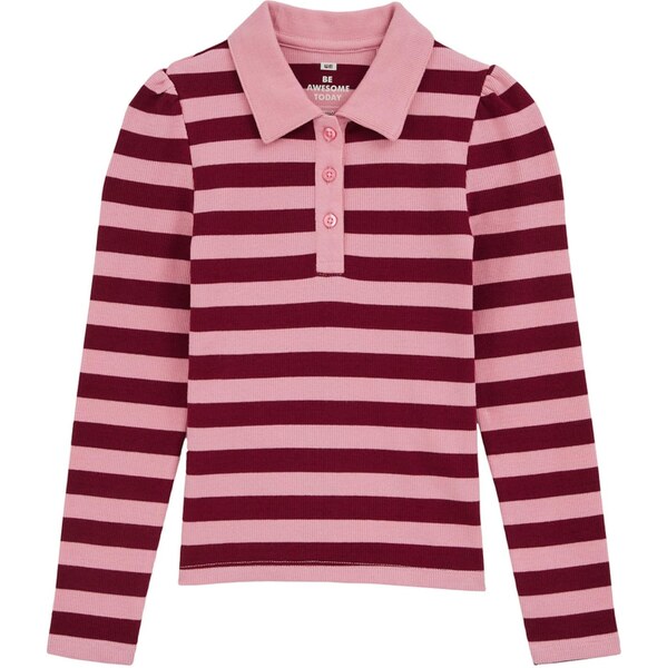 WE Fashion Tričko svetloružová / burgundská 66222489