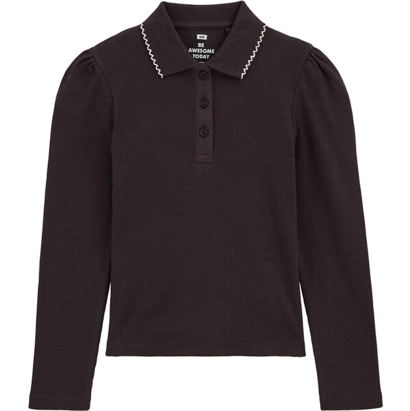 WE Fashion Tričko tmavohnedá 66222490