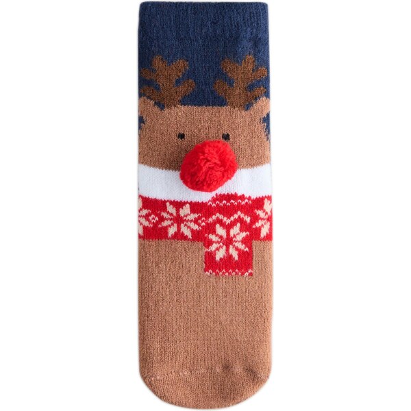 Next Ponožky Christmas námornícka modrá / hnedá / červená / biela 66222681