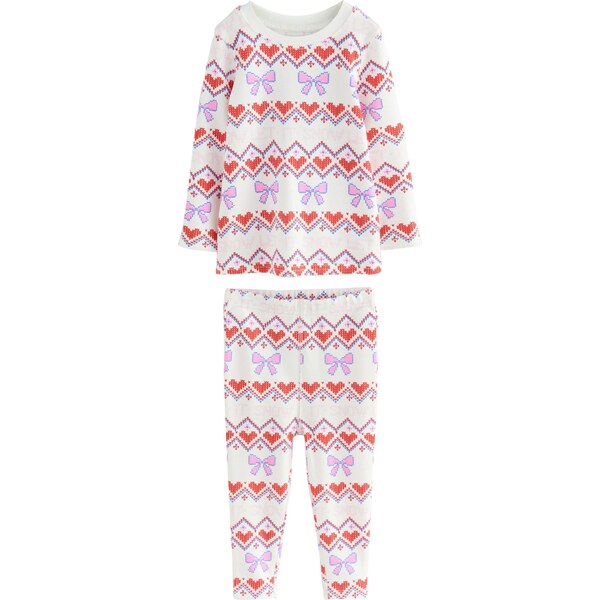 Next Pyžamo modrá / svetloružová / svetločervená / biela 66222837