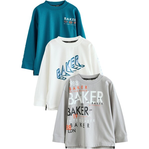 Baker by Ted Baker Tričko modrá / sivá / čierna / biela 66222845