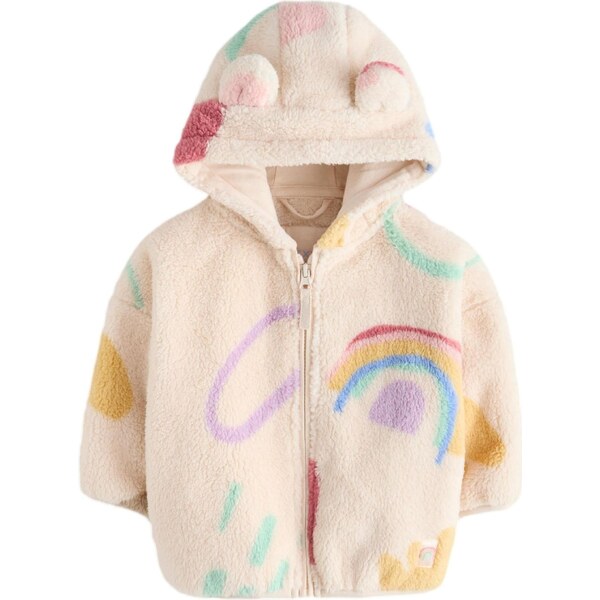 Next Flisová bunda béžová / vodová / citrónová žltá / orgovánová 66222992