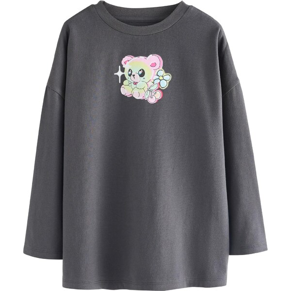 Next Tričko svetlomodrá / tmavosivá / ružová / biela 66223047