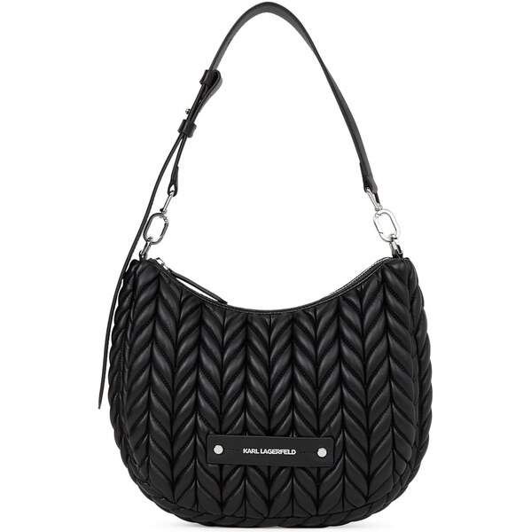 Karl Lagerfeld Kabelka na rameno Weave čierna 66223120