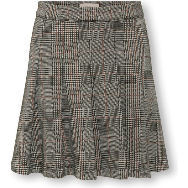 ONLY GIRLS Sukňa KOGFINE hnedá / čierna / šedobiela 66223187