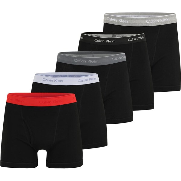 Calvin Klein Underwear Boxerky sivá / svetlosivá / červená / čierna 66223199