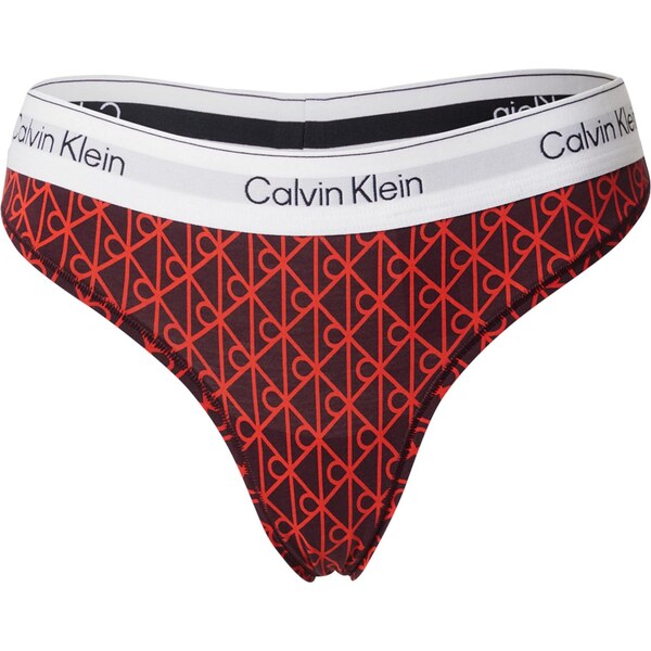 Calvin Klein Underwear Tangá farba lesného ovocia / mandarínková / 66223230