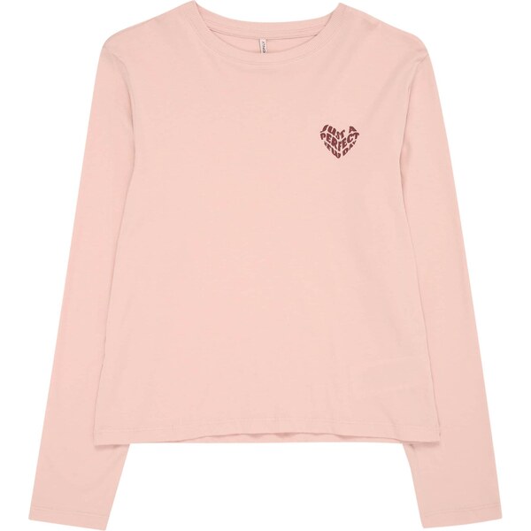 ONLY GIRLS Tričko KOGLUX hnedá / púdrová 66223259