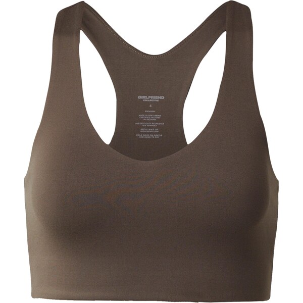Girlfriend Collective Športová podprsenka Float Lola tmavohnedá 66223360