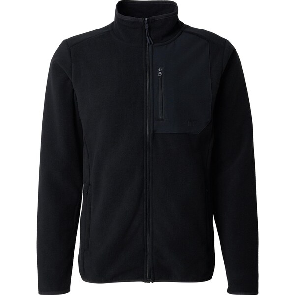 4F Funkčná flisová bunda FLEECE čierna 66681676