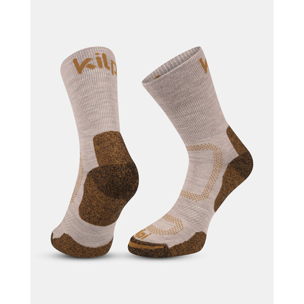 Unisex turistické ponožky Kilpi STEYR-U béžová 66088104