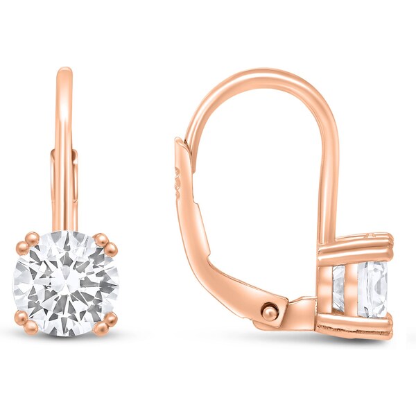 Brilio Silver Trblietavé pozlátené náušnice so zirkónmi EA1013R 66587515