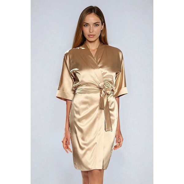 DKaren Saténový župan 100 zlatý 33091271