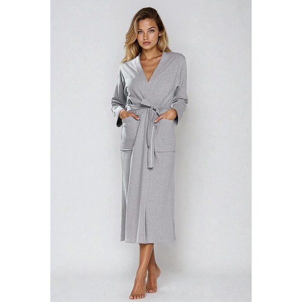 DKaren Bavlnený župan Melissa sivý 33540522