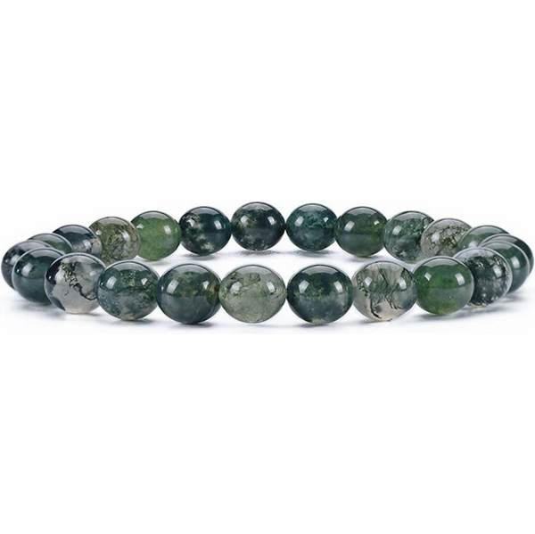 Olivie Náramok 8mm MATNÝ MACHOVÝ ACHÁT 9906 66298507