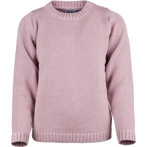 Vlnka Dámsky Supersoft Merino sveter s okrúhlym výstrihom ružová 66225719