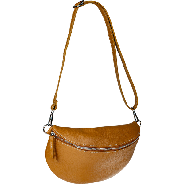 Camel kožená talianska crossbody kabelka Reni Grande Camel Chiara 66225581